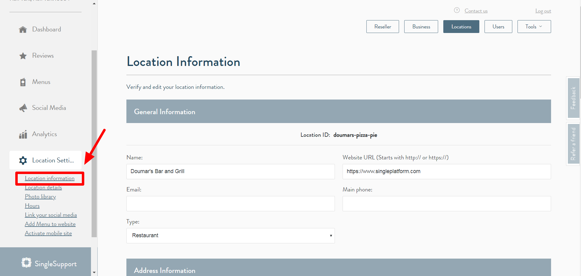 Update Your Business Information in the SinglePlatform Portal